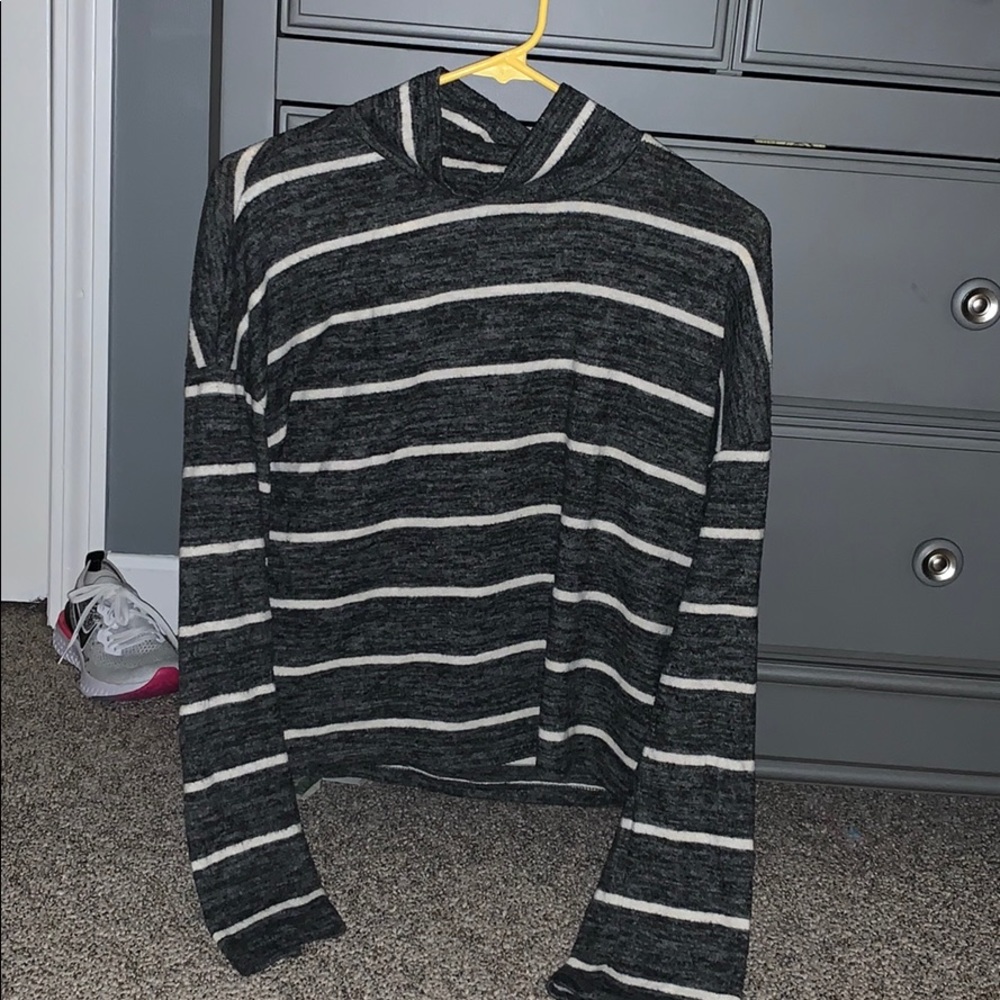 Striped Turtle Neck Sweater